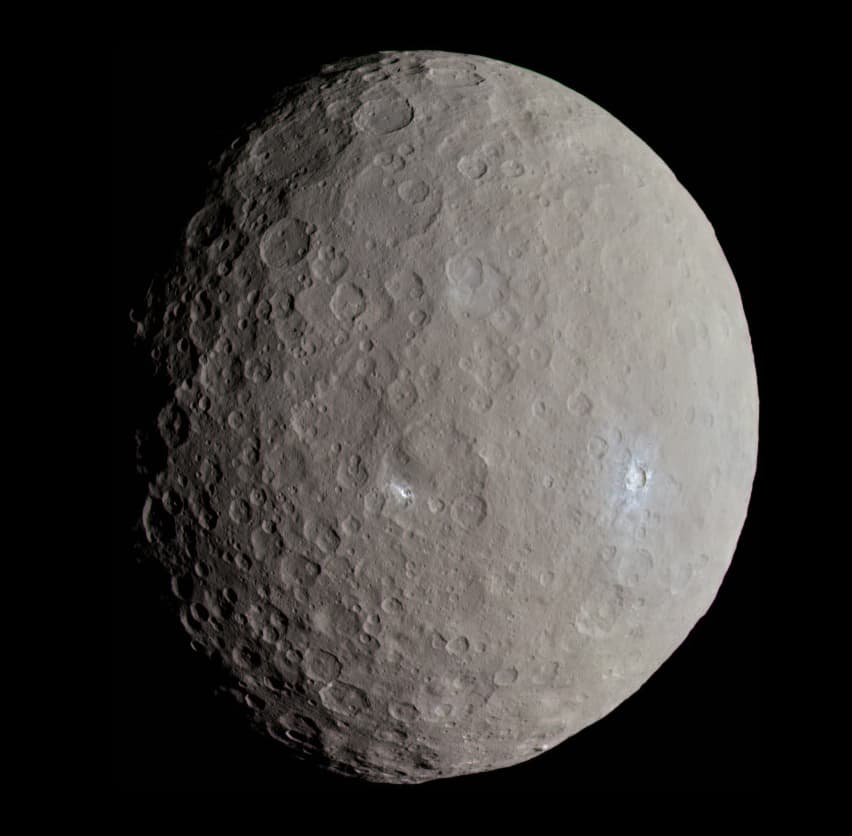 Ceres — Haulani crater (NASA / Dawn)